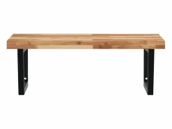 Estante de lavabo de pared acero y madera maciza de acacia^vidaxl Clearance
