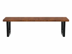 Estante de lavabo de pared de acero y madera maciza de roble^vidaxl Clearance