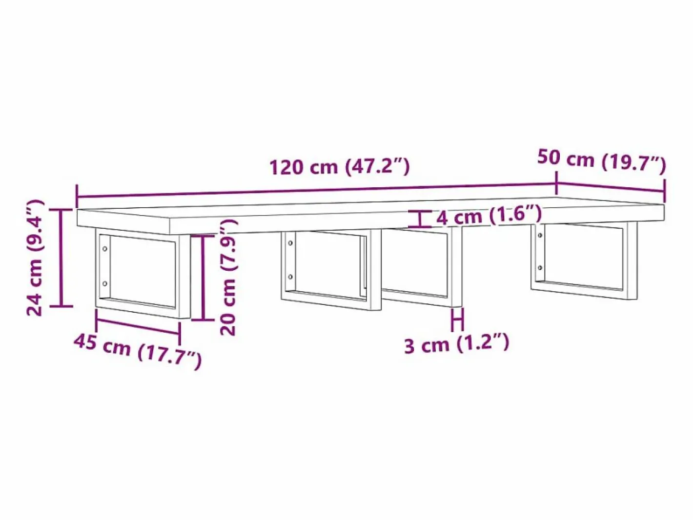 vidaxl Estantería Sobre Inodoro|Estante de lavabo de pared acero y madera maciza de acacia