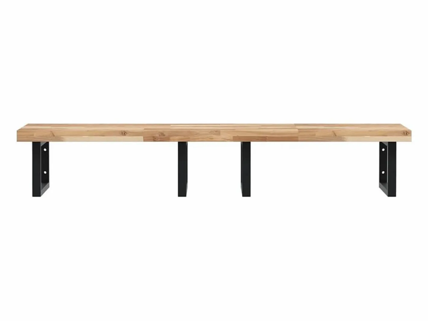 vidaxl Estantería Sobre Inodoro|Estante de lavabo de pared acero y madera maciza de acacia