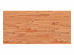 Estante de lavabo de pared de acero y madera maciza de haya^vidaxl Outlet
