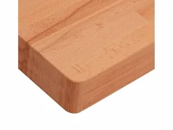 Estante de lavabo de pared de acero y madera maciza de haya^vidaxl Outlet