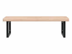 Estante de lavabo de pared de acero y madera maciza de roble^vidaxl Sale