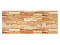 vidaxl Estante de lavabo de pared acero y madera maciza de acacia Marru00f3n Best