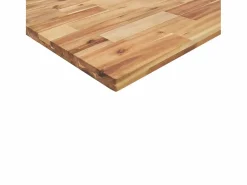 vidaxl Estante de lavabo de pared acero y madera maciza de acacia Marru00f3n Best