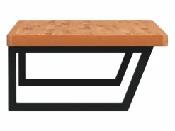 vidaxl Estantería Sobre Inodoro|Estante de lavabo de pared de acero y madera maciza de haya