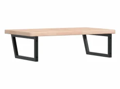 vidaxl Estantería Sobre Inodoro|Estante de lavabo de pared de acero y madera maciza de roble