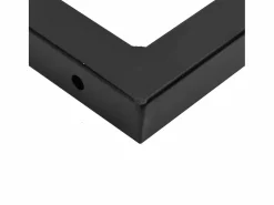 vidaxl Estante de lavabo de pared acero y madera maciza de acacia Marru00f3n Hot