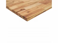 vidaxl Estante de lavabo de pared acero y madera maciza de acacia Marru00f3n Hot