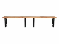 vidaxl Estante de lavabo de pared acero y madera maciza de acacia Marru00f3n Online