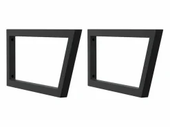vidaxl Estante de lavabo de pared acero y madera maciza de acacia Marru00f3n Online