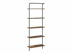 Clicnbuy Estante de libros Roble ahumado 60 x 24 x 168 cm Marru00f3n Outlet