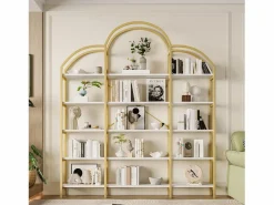 Estante de metal - 170 x 25 x 190 cm - 5 niveles de almacenamiento - MDF + Metal - + Blanco^Merax Sale
