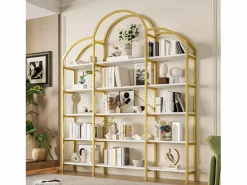 Estante de metal - 170 x 25 x 190 cm - 5 niveles de almacenamiento - MDF + Metal - + Blanco^Merax Sale