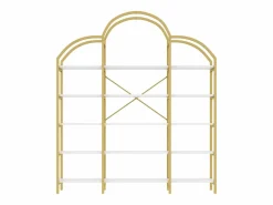 Estante de metal - 170 x 25 x 190 cm - 5 niveles de almacenamiento - MDF + Metal - + Blanco^Merax Sale