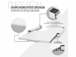 ML-DESIGN Mueble Para Lavadora|Estante extraíble intermedio entre lavadora y secadora 60 x 60 cm con asa