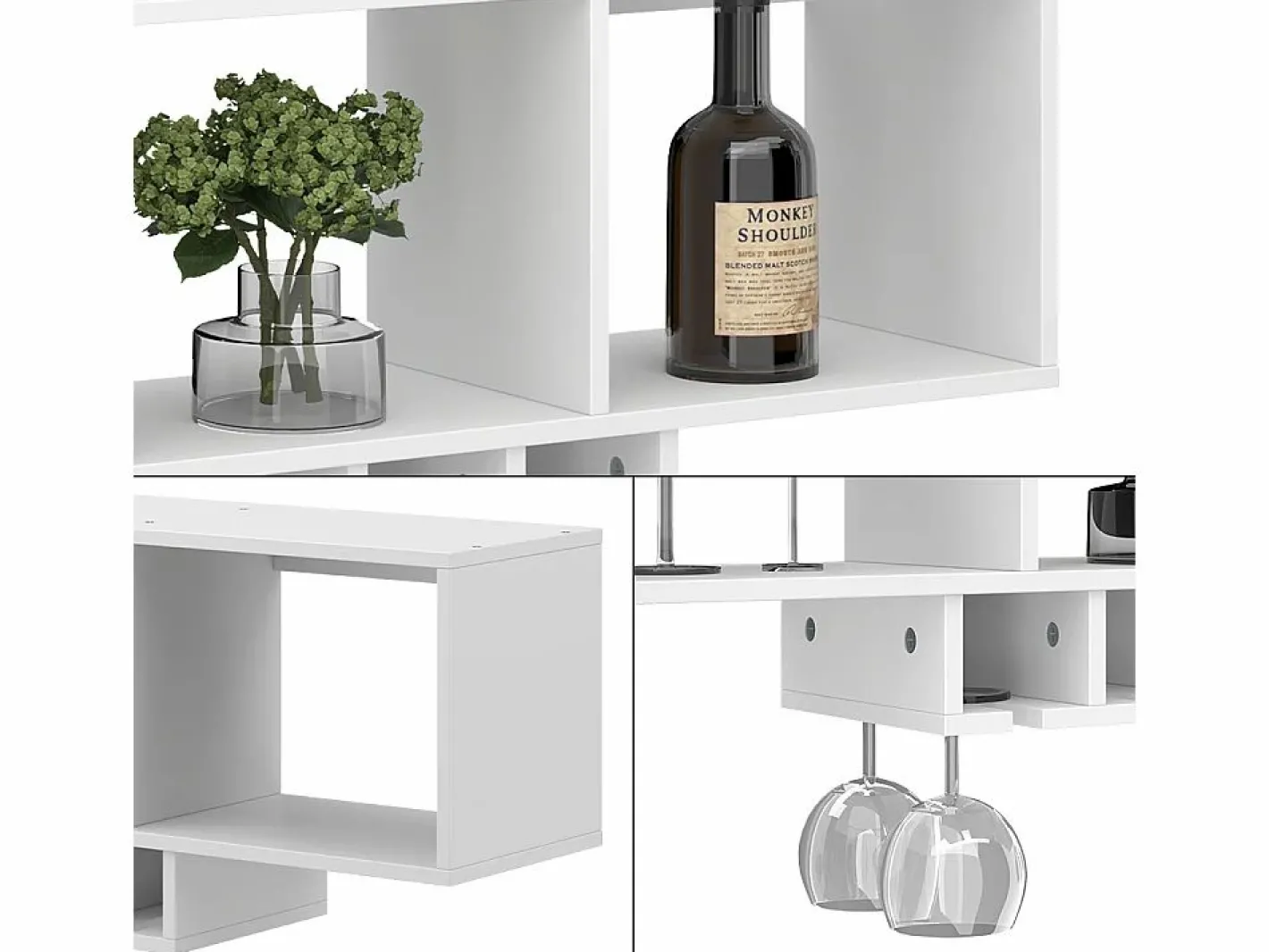 Estante para copas de vino 90x32.5x22 vin^Vicco Outlet