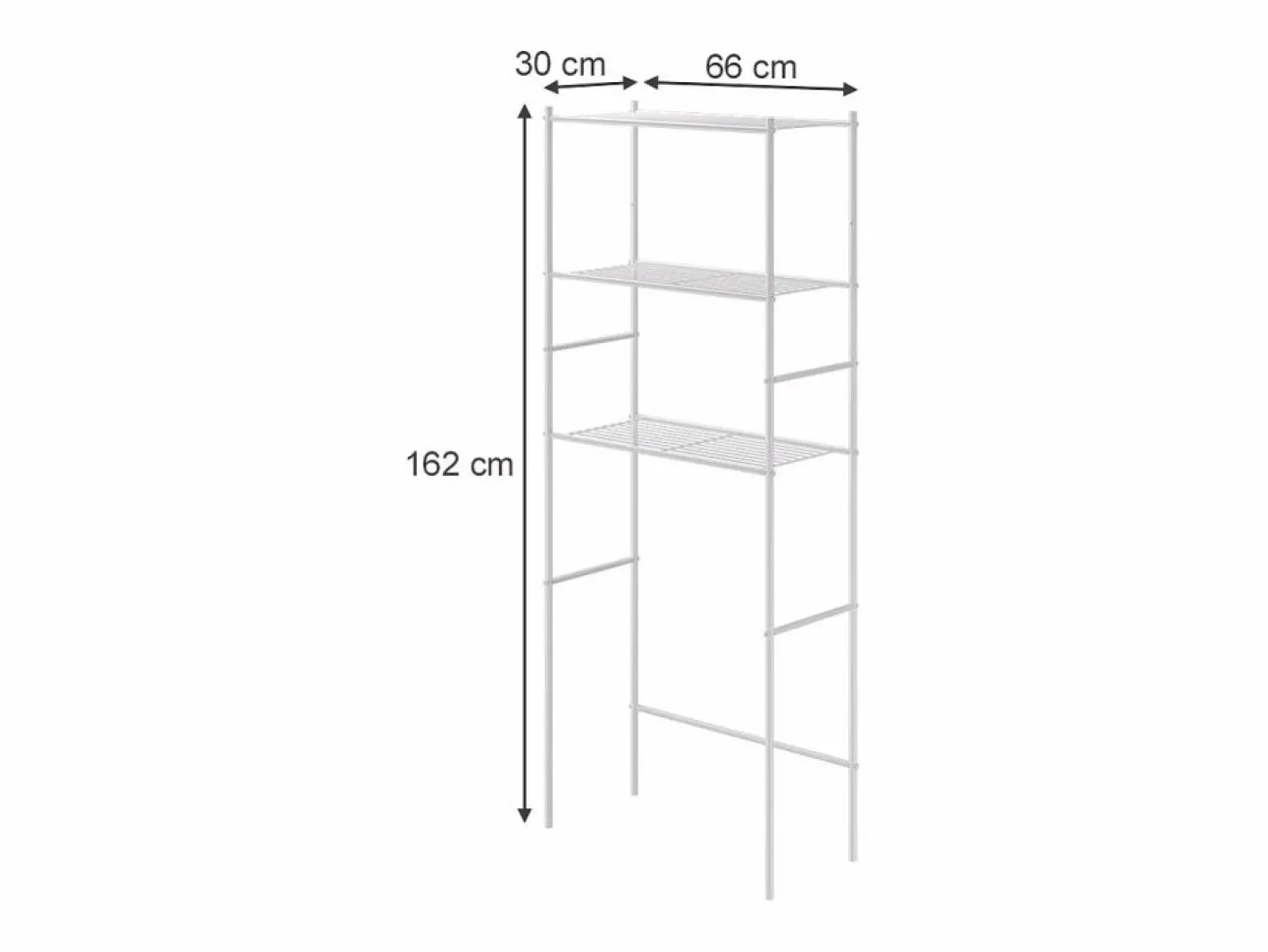 Vicco Mueble Para Lavadora|Estante para lavadora 66x30x162 miso