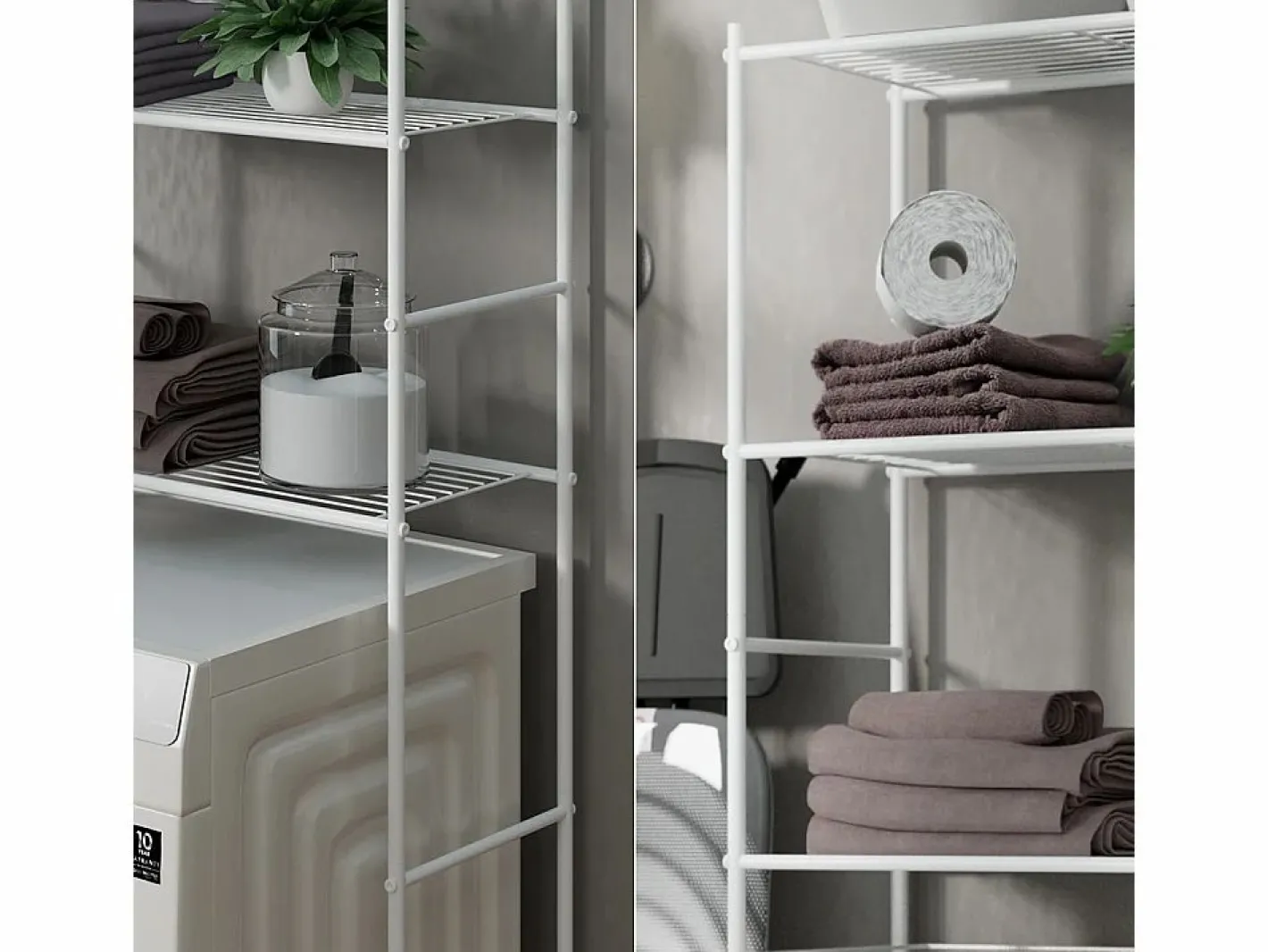 Vicco Mueble Para Lavadora|Estante para lavadora 66x30x162 miso