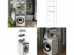 Vicco Mueble Para Lavadora|Estante para lavadora 66x30x162 miso