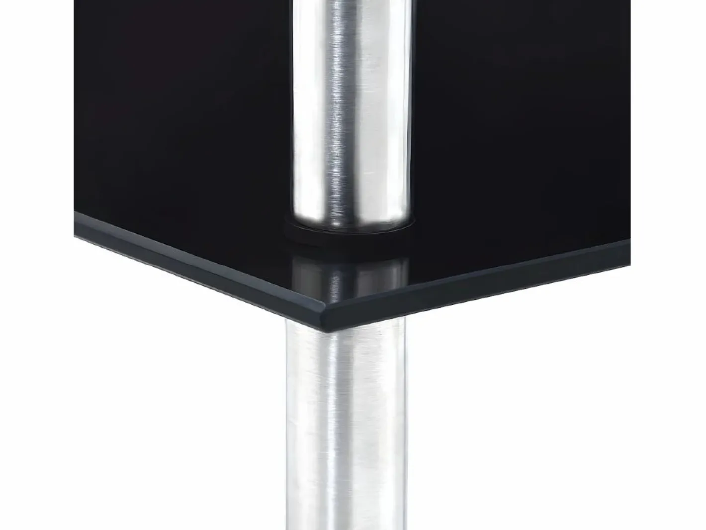 Clicnbuy Estantería 5 niveles cristal templado 30x30x130 cm Negro