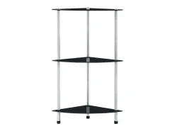 Clicnbuy Estantería|Estantería 3 niveles cristal templado 30x30x67 cm