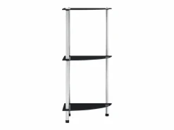 Clicnbuy Estantería|Estantería 3 niveles cristal templado 30x30x67 cm