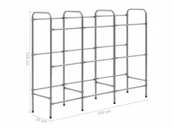 Estantería|Estantería almacenaje para 9 cajas acero 145x33x116 cm ES963189