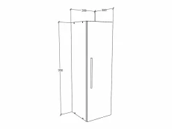 Estantería Arila Blanco AL. 95 x AN. 30 x P. 30 cm^VCM Clearance