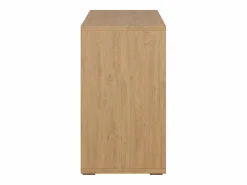 Miliboo Librería|Estantería baja acabado de madera clara de roble 140 cm EPURE
