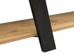 Vente-unique Estantería con 5 baldas - Natural y Negro - TUZLA Negro / Color natural claro Online