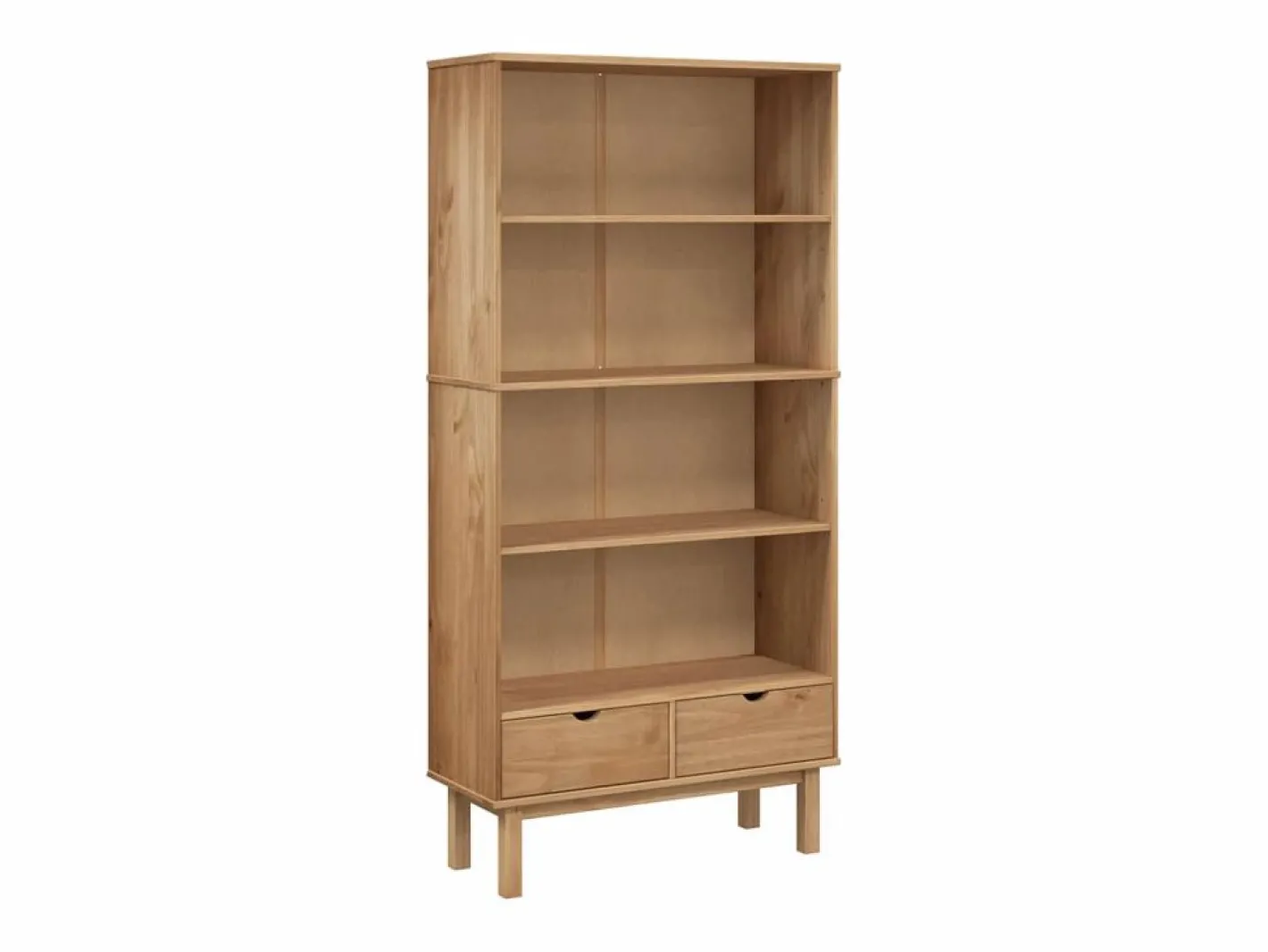 Estantería con 2 cajones OTTA madera maciza de pino marrón^vidaxl Outlet