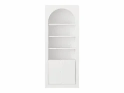 Vente-unique Librería|Estantería con 4 estantes y 2 puertas - - CYMORA