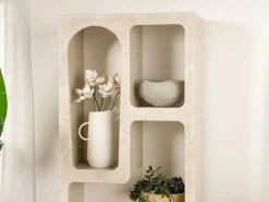 Vente-unique Estantería|Estantería con 5 huecos - Efecto mármol - LUELA