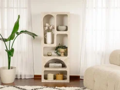 Vente-unique Estantería|Estantería con 5 huecos - Efecto mármol - LUELA