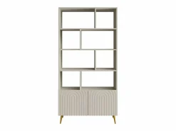 Vente-unique Librería|Estantería con 2 puertas y 8 estantes - - NORSIM de Pascal Morabito