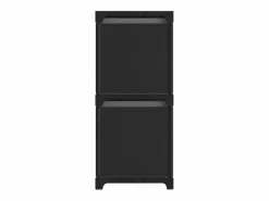 Estantería de 6 cubos con cajas tela negra 103x30x72,5 cm^Clicnbuy New