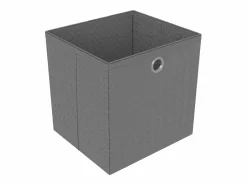 Estantería de 6 cubos con cajas tela negra 103x30x72,5 cm^Clicnbuy New