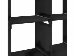 Clicnbuy Estantería de 5 cubos de tela negra 103x30x72,5 cm Negro New