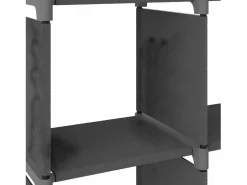 Clicnbuy Estantería de 4 cubos de tela 69x30x72,5 cm Gris Hot