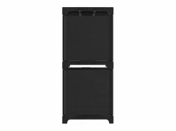 Clicnbuy Estantería de 4 cubos de tela negra 69x30x72,5 cm Negro Sale
