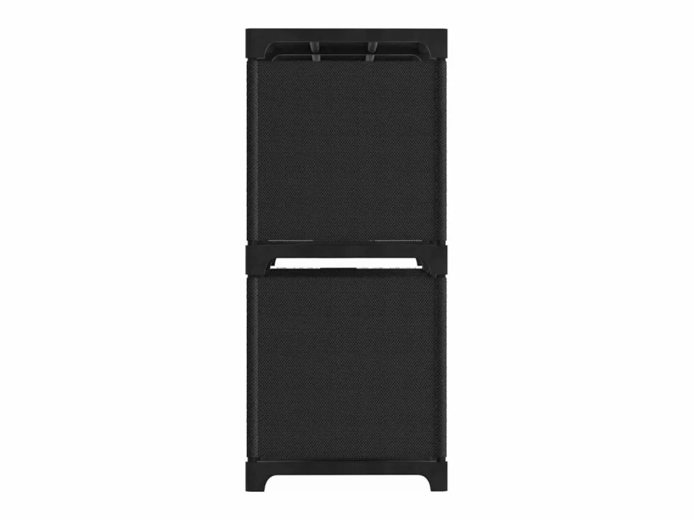Clicnbuy Estantería de 4 cubos de tela negra 69x30x72,5 cm Negro Sale