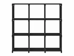 Clicnbuy Estantería de 9 cubos de tela negra 103x30x107,5 cm Negro Online