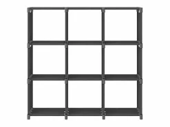 Clicnbuy Estantería de 9 cubos de tela 103x30x107,5 cm Gris Hot