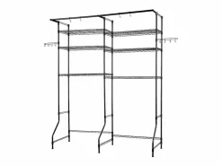 Estantería de Almacenamiento SucceBuy, para Lavadora y Secadora, 6 Niveles, Negro Outlet