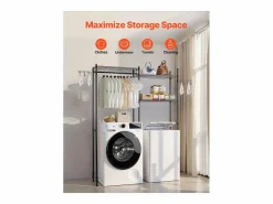 Mueble Para Lavadora|Estantería de Almacenamiento SucceBuy, para Lavadora y Secadora, 5 Niveles,
