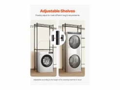 Mueble Para Lavadora|Estantería de Almacenamiento SucceBuy, para Lavadora y Secadora, 5 Niveles,