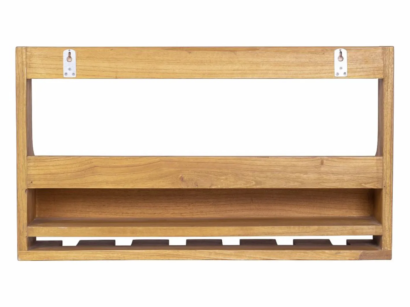 Estantería de botellas y copas vintage - Madera de Mindi - L. 70 x An. 15 x Al. 40 cm - VIDAGO^OZAIA Online