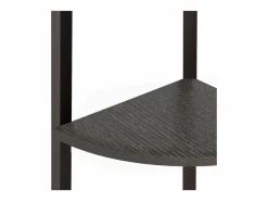 Clicnbuy Estantería|Estantería de esquina de 5 niveles negra 45,5x31,5x180 cm