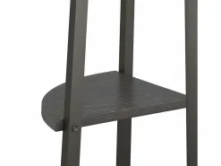 Clicnbuy Estantería|Estantería de esquina de 5 niveles negra 45,5x31,5x180 cm